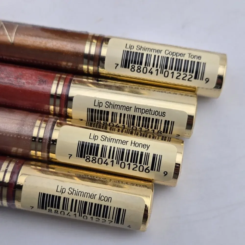 IMAN Luxury Lip Shimmer Lip Gloss Lot Of 8 Assorted Shades Mixed Colors Lot New